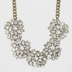 Sugarfix By Baublebar Lustrous Crystal Statement Necklace - Clear, Girl's