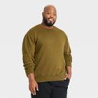 Men's Big & Tall Fleece Sweatshirt - Goodfellow & Co Dark Green
