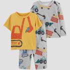 Carter's Just One You Toddler Boys' 3pc Construction Pajama Set - 18m, One Color