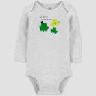 Baby 'my Family Shamrocks' Bodysuit - Just One You Made By Carter's Gray Newborn