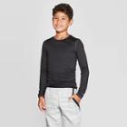 Boys' Power Core Compression Long Sleeve T-shirt - C9 Champion Black L, Boy's,