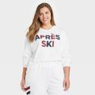 Grayson Threads Women's Plus Size Apres Ski Graphic Sweatshirt - White