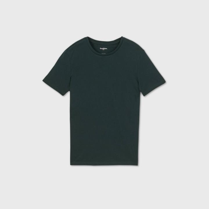 Men's Standard Fit Crew Neck T-shirt - Goodfellow & Co Green