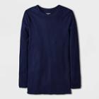 Men's Tall Relaxed Fit Long Sleeve Thermal Underwear Shirt - Goodfellow & Co Navy Blue