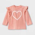 Grayson Mini Baby Girls' Heart Sweatshirt - Pink