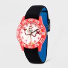 Kids' Disney Toy Story 4 Forky Plastic Time Teacher Reversible Nylon Strap Watch - Black