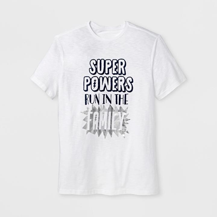 Shinsung Tongsang Men's Short Sleeve Super Powers Graphic T-shirt - Off White