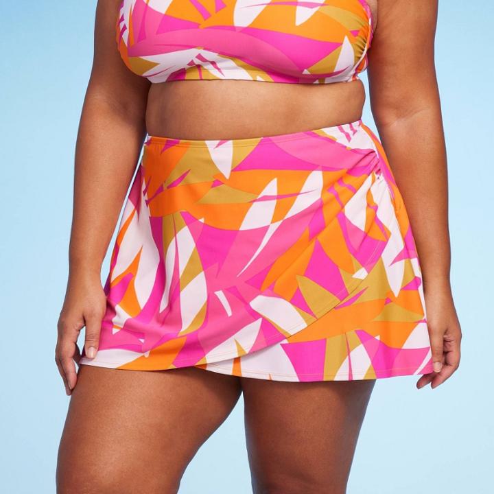 Women's Abstract Bright Color Print Wrap Skirt - Kona Sol Multi X, One Color