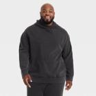 Men's Big & Tall Washed Fleece Hoodie - All In Motion Black