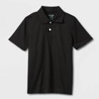 Kids' Short Sleeve Performance Uniform Polo Shirt - Cat & Jack Black