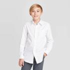 Boys' Long Sleeve Button-down Shirt - Cat & Jack White L, Boy's,