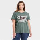Women's Gilmore Girls Plus Size Luke's Short Sleeve Graphic T-shirt - Green