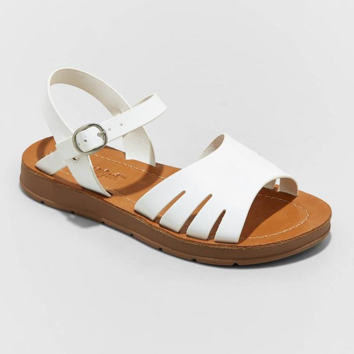 Girls' Lillian Slide Sandals - Cat & Jack White