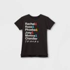 Warner Bros. Girls' Friends Short Sleeve Graphic T-shirt - Black
