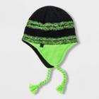 Boys' Striped Marled Colorblock Hat - C9 Champion One Size, Boy's, Black Green