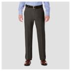 Haggar H26 Men's Big & Tall Performance 4 Way Stretch Classic Fit Trouser Pants - Charcoal Heather