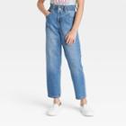 Girls' Relaxed Paperbag High-rise Waist Jeans - Cat & Jack Light Wash