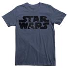 Men's Tall Star Wars Galaxy Logo Graphic T-shirt - Navy