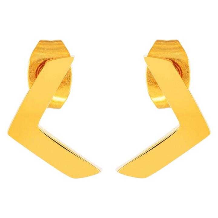 Target Elya Chevron Stud Earrings - Gold