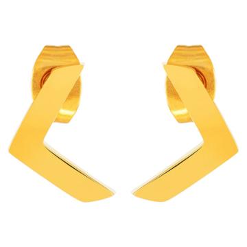 Target Elya Chevron Stud Earrings - Gold