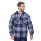 Dickies Men's Flannel Hooded Shirt Jackets - Xxl Navy (blue)