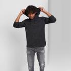 Men's Hooded Knit Sweatshirt - Original Use Black