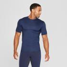 Men's Fitted Short Sleeve Compression T-shirt - C9 Champion Dark Night Blue