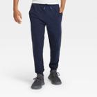 Boys' French Terry Jogger Pants - All In Motion Navy Heather Xs, Boy's, Blue Grey