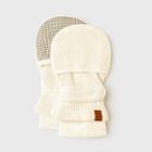 Goumikids Goumi Baby Organic Cotton Knit Mittens - Off-white