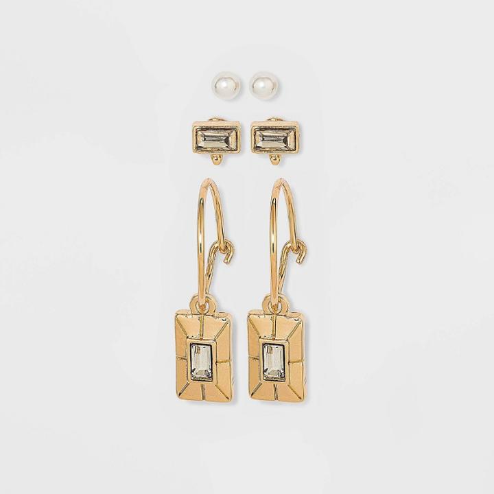 Charm Hoop Earrings - A New Day Gold