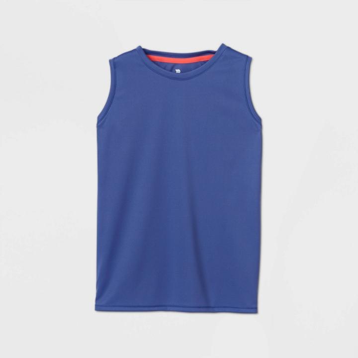 Girls' Muscle Tank Top - All In Motion Periwinkle Blue Xs, Purple Blue