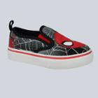 Toddler Boys' Marvel Spider-man Twin Gore Slip-on Sneakers - Black