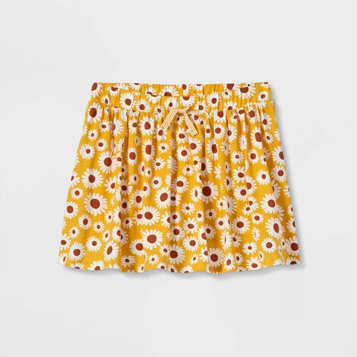 Girls' Floral Skorts - Cat & Jack Yellow