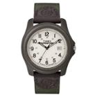 Men's Timex Expedition Camper Watch With Nylon/leather Strap And Resin Case - Green T49101jt,