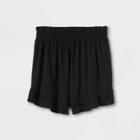 Girls' Ruffle Shorts - Art Class Black