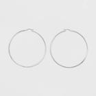 Sterling Silver Large Hoop Fine Jewelry Earrings - A New Day