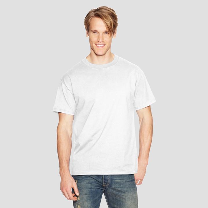 Hanes Men's Short Sleeve Beefy T-shirt - White