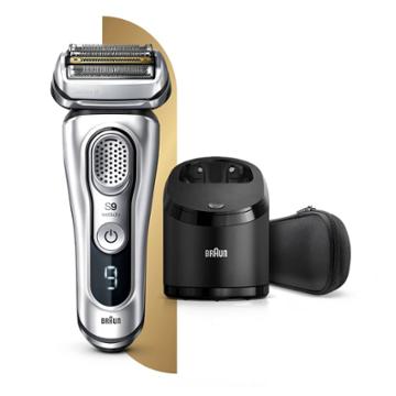 Braun Series 9 Men's Rechargeable Wet & Dry Cordless Electric Foil Shaver With Clean & Charge Station