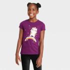 Girls' Short Sleeve Corgi Graphic T-shirt - Cat & Jack Purple