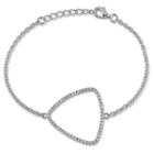 Distributed By Target 1.02 Ct. T.w. Cubic Zirconia Geometric Bracelet In Sterling Silver
