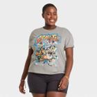 Warner Bros. Women's Plus Size Space Jam Short Sleeve Graphic T-shirt - Gray
