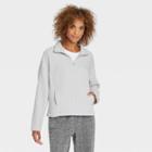 Women's Quarter Zip Sweatshirt - A New Day Gray
