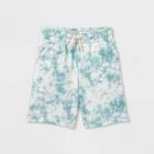 Kids' Mid-length Tie-dye Shorts - Cat & Jack Green