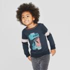 Genuine Kids From Oshkosh Toddler Boys' Whale Raglan Pullover Shirt - Nightfall Blue