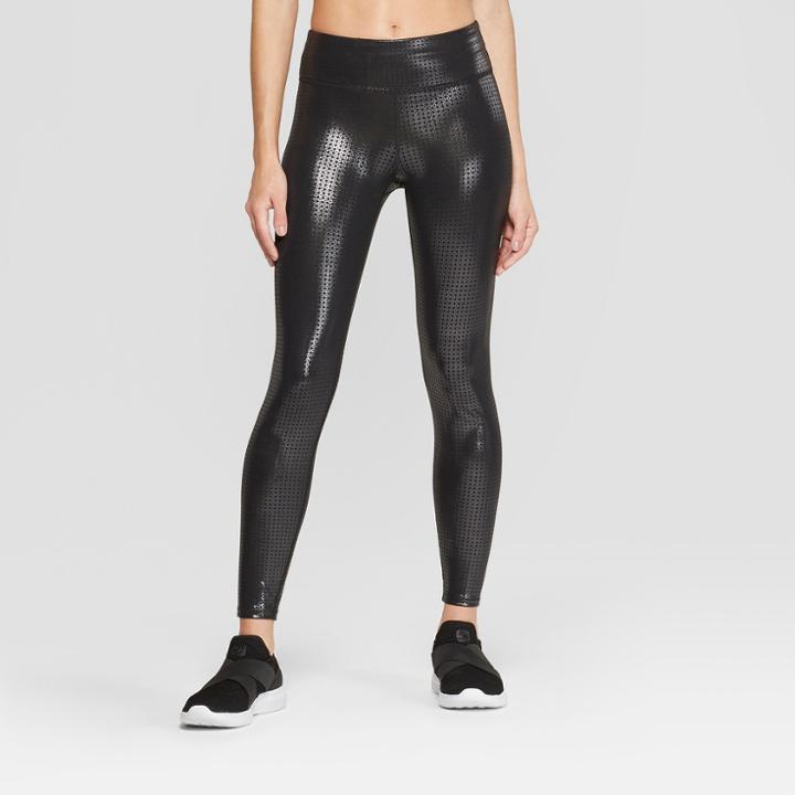 Women's Performance Sequin 7/8 Leggings - Joylab Black