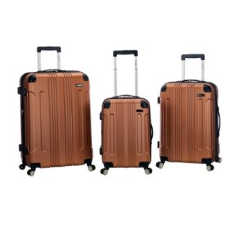 Rockland Sonic 3pc Abs Upright Hardside Carry On Luggage