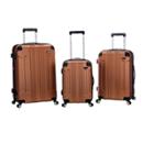Rockland Sonic 3pc Abs Upright Hardside Carry On Luggage