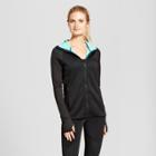 Women's Cold Weather Run Fleece Full Zip Jacket - C9 Champion Black/breezy Green