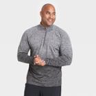 Men's Seamless 1/4 Zip Pullover - All In Motion Black
