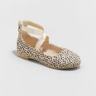 Toddler Girls' Trinity Leopard Spot Ballet Flats - Cat & Jack Brown